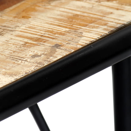 Table Console 140X35X76 Cm Bois De Récupération Massif