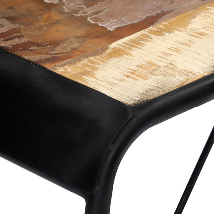 Table Console 140X35X76 Cm Bois De Récupération Massif