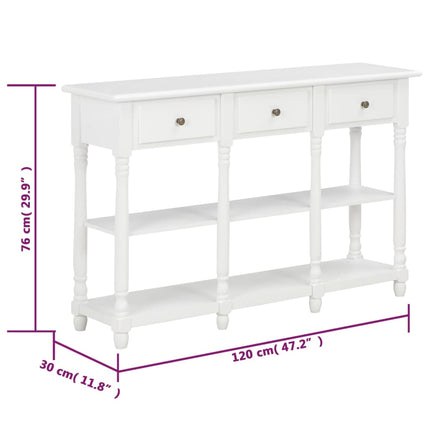 Table Console 120X30X76 Cm Mdf