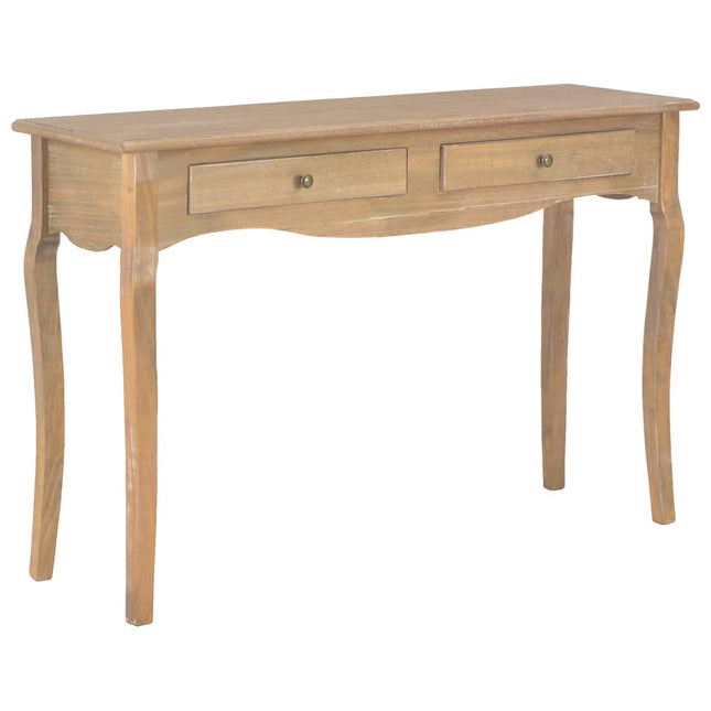 Table Console Avec 2 Tiroirs 110X35X76 Cm Bois De Pin Massif