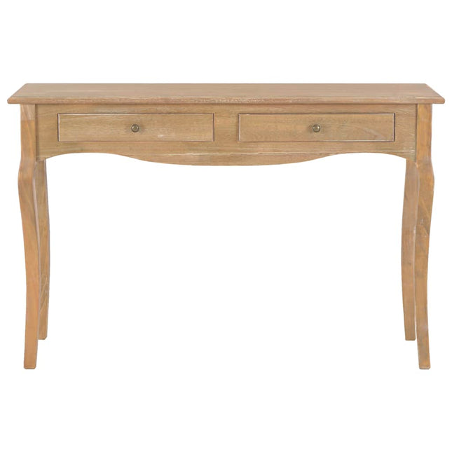 Table Console Avec 2 Tiroirs 110X35X76 Cm Bois De Pin Massif