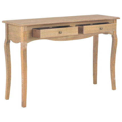 Table Console Avec 2 Tiroirs 110X35X76 Cm Bois De Pin Massif