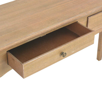 Table Console Avec 2 Tiroirs 110X35X76 Cm Bois De Pin Massif