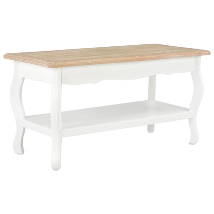 Table Basse Et Marron 87,5X42X44 Cm Bois De Pin Massif