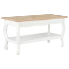 Table Basse Et Marron 87,5X42X44 Cm Bois De Pin Massif