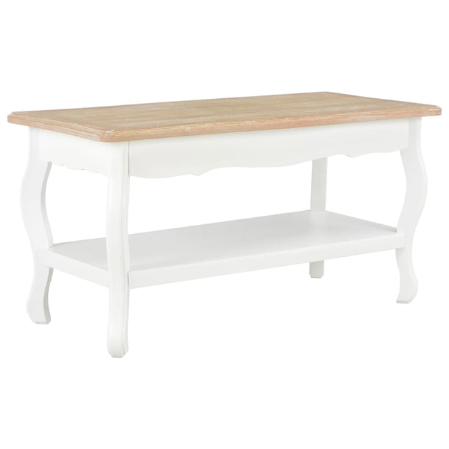 Table Basse Et Marron 87,5X42X44 Cm Bois De Pin Massif
