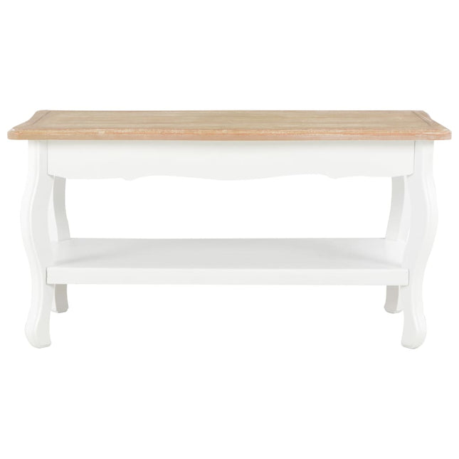 Table Basse Et Marron 87,5X42X44 Cm Bois De Pin Massif