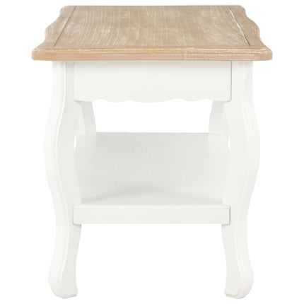 Table Basse Et Marron 87,5X42X44 Cm Bois De Pin Massif