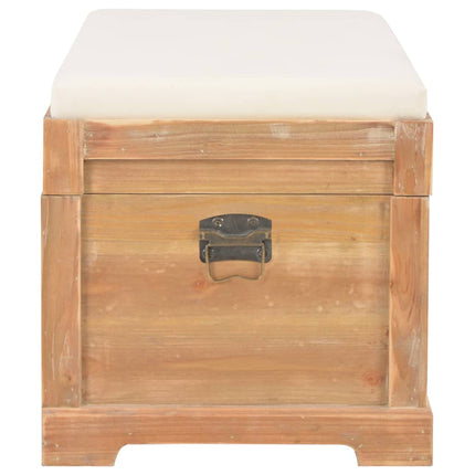 Coffre De Rangement Avec Coussin 80X40X40 Cm Mdf