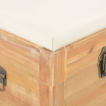 Coffre De Rangement Avec Coussin 80X40X40 Cm Mdf