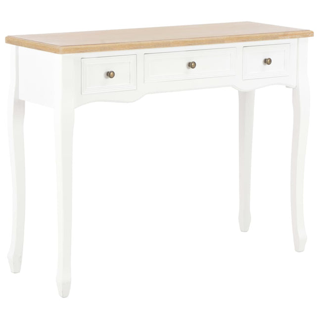 Table De Console Et Coiffeuse Avec 3 Tiroirs