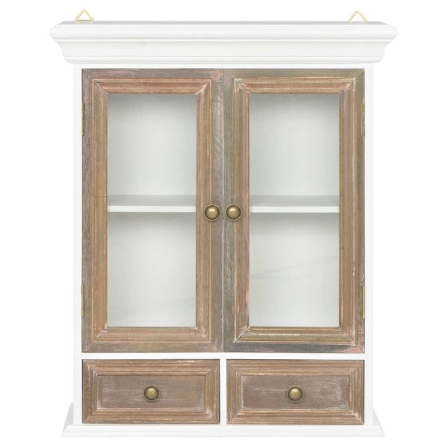 Armoire Murale Blanc 49X22X59 Cm Bois D'ingénierie