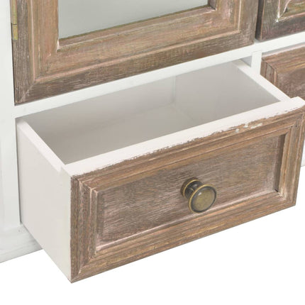 Armoire Murale Blanc 49X22X59 Cm Bois D'ingénierie