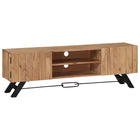 Meuble Tv 140X30X45 Cm Bois D'acacia Massif