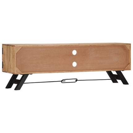 Meuble Tv 140X30X45 Cm Bois D'acacia Massif