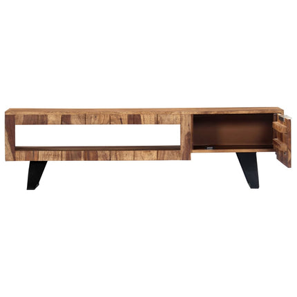 Meuble Tv 140X30X40 Cm Bois Massif
