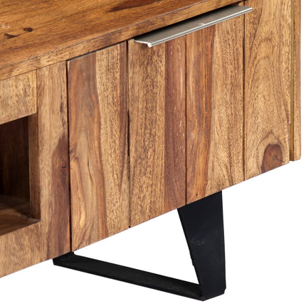 Meuble Tv 140X30X40 Cm Bois Massif