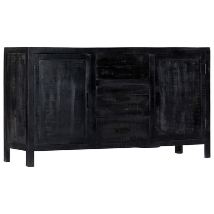 Buffet Noir Bois De Manguier Massif