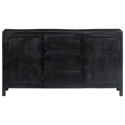 Buffet Noir Bois De Manguier Massif