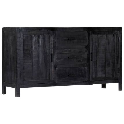 Buffet Noir Bois De Manguier Massif
