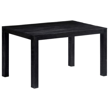 Table À Dîner Noir Bois De Manguier Massif