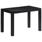 Table À Dîner Noir Bois De Manguier Massif