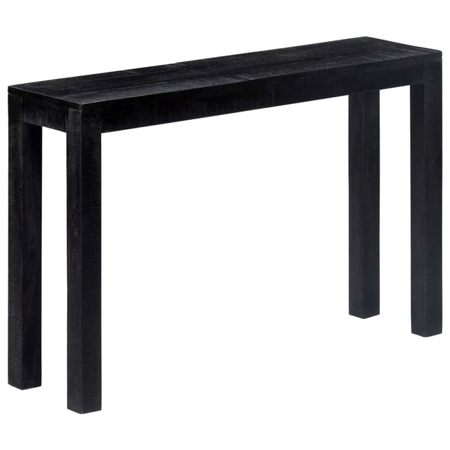 Table Console Noir 118 X 30 X 76 Cm Bois De Manguier Massif