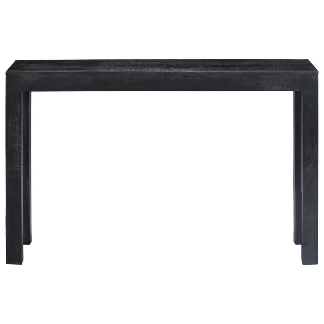Table Console Noir 118 X 30 X 76 Cm Bois De Manguier Massif