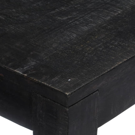 Table Console Noir 118 X 30 X 76 Cm Bois De Manguier Massif
