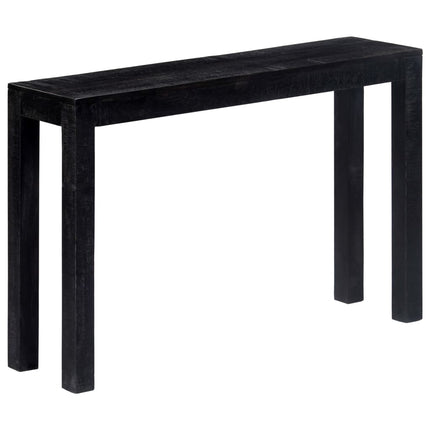 Table Console Noir 118 X 30 X 76 Cm Bois De Manguier Massif