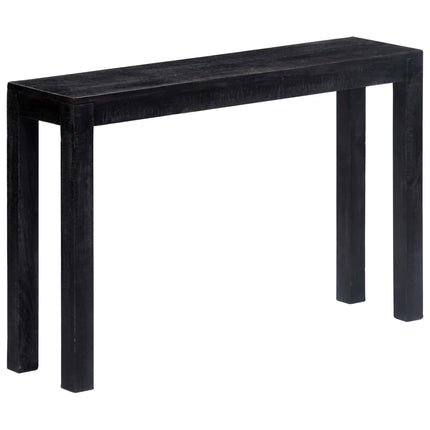 Table Console Noir 118 X 30 X 76 Cm Bois De Manguier Massif
