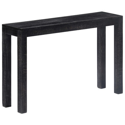 Table Console Noir 118 X 30 X 76 Cm Bois De Manguier Massif