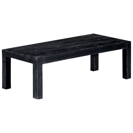 Table Basse Noir 110 X 50 X 35 Cm Bois De Manguier Solide