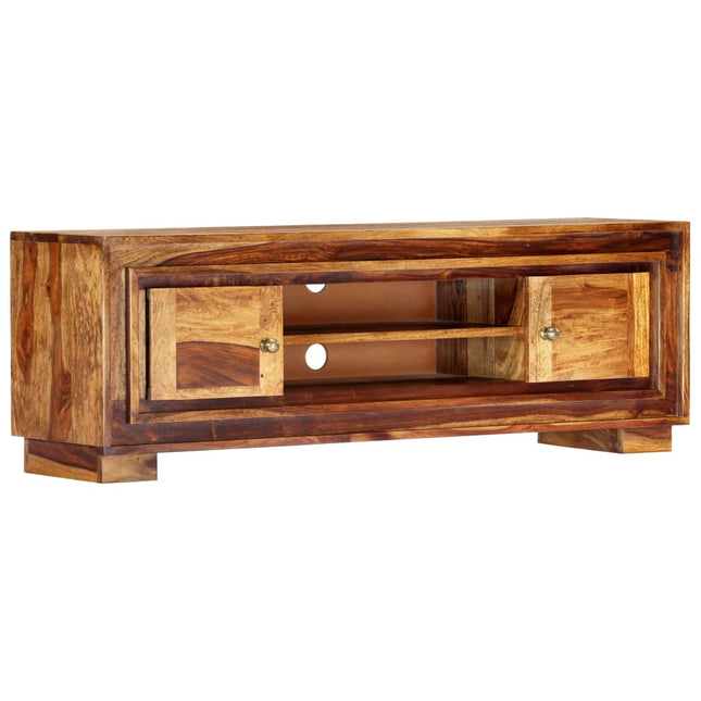 Meuble Tv 118X30X40 Cm Bois De Sesham Massif