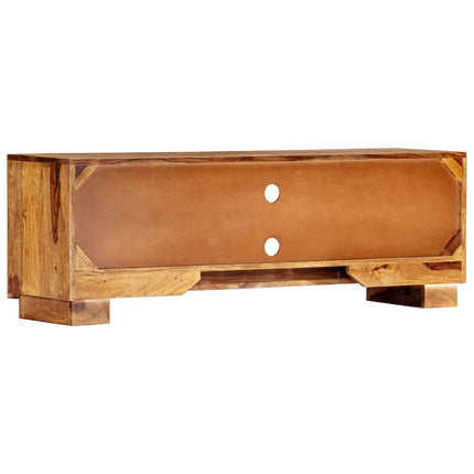 Meuble Tv 118X30X40 Cm Bois De Sesham Massif