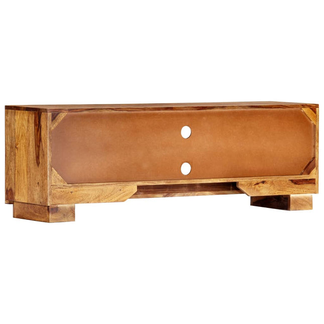 Meuble Tv 118X30X40 Cm Bois De Sesham Massif