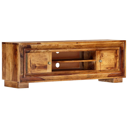 Meuble Tv 118X30X40 Cm Bois De Sesham Massif