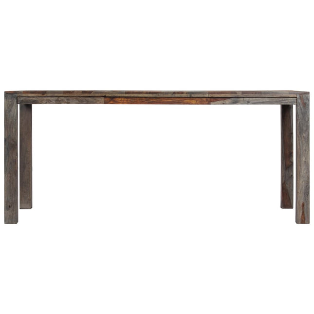 Table À Manger Gris Bois Massif