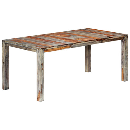 Table À Manger Gris Bois Massif