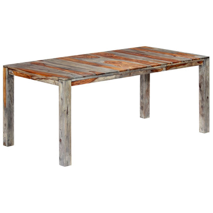 Table À Manger Gris Bois Massif