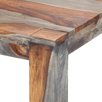Table À Manger Gris Bois Massif