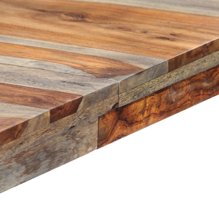 Table À Manger Gris Bois Massif