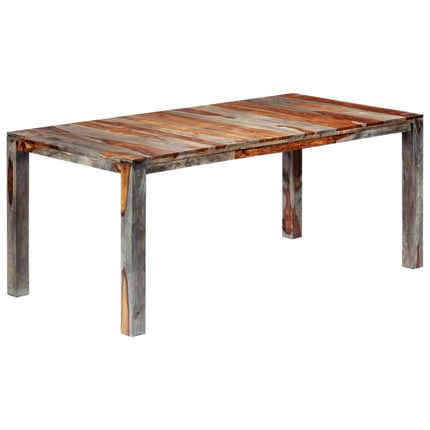 Table À Manger Gris Bois Massif