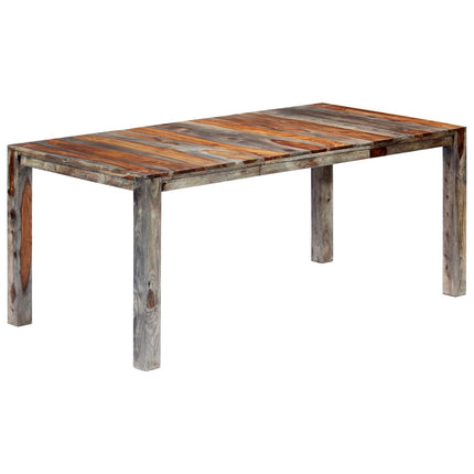 Table À Manger Gris Bois Massif