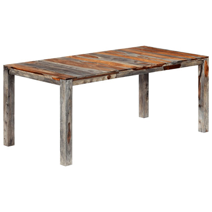 Table À Manger Gris Bois Massif