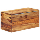 Coffre De Rangement 80 X 40 X 40 Cm Bois Massif De Sesham