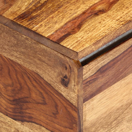 Coffre De Rangement 80 X 40 X 40 Cm Bois Massif De Sesham