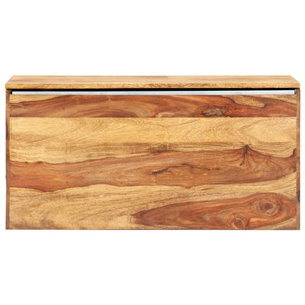 Coffre De Rangement 80 X 40 X 40 Cm Bois Massif De Sesham