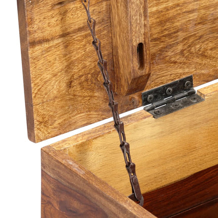 Coffre De Rangement 80 X 40 X 40 Cm Bois Massif De Sesham