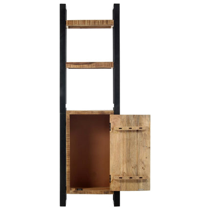 Bibliothèque 50X30X170 Cm Bois De Manguier Solide
